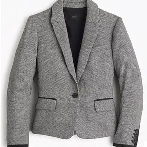 J. Crew Mini Dot 100% Wool Blazer Sz 0 Career Jack